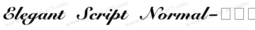 Elegant Script Normal字体转换